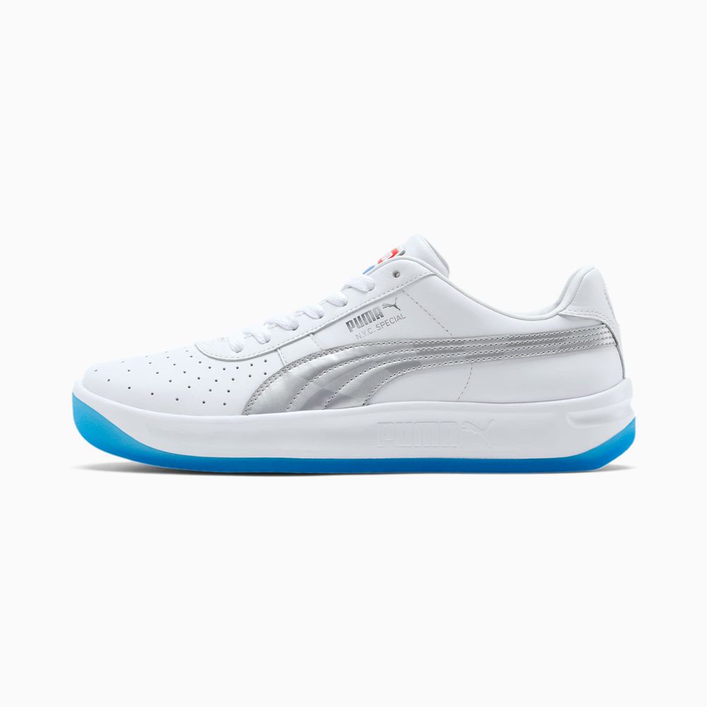 Puma GV Special NYC Férfi Sportcipő - Fehér/Kék/Piros ( Hungary - NIMSB8291 )